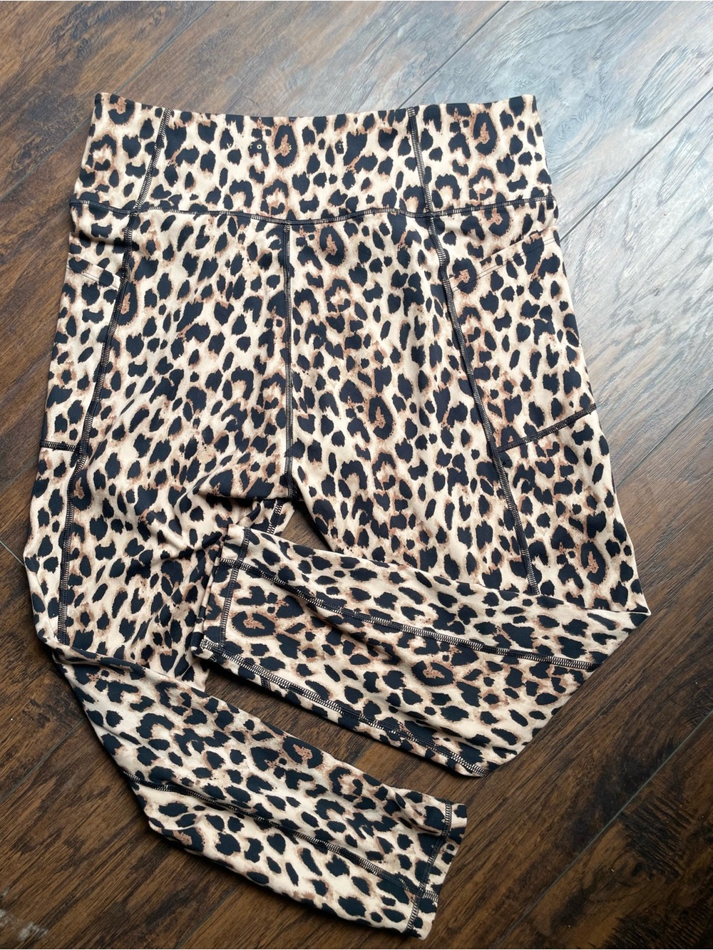 Victoria's Secret Leopard Print Leggings — Tan & Black